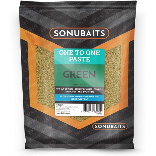Pasta Sonubaits - One To One Paste Green 500g